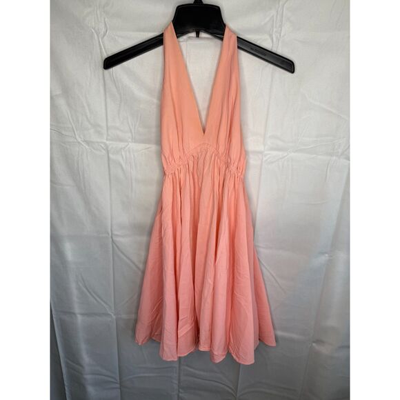 JOHN KLOSS for CIRA V-NECK BACKLESS BABYDOLL DRESS SHIRT, S - Picture 1 of 6